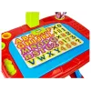 LEAN TOYS Učiaci stôl s projektorom, stoličkou, pastelkami, magnetmi, písmenami a číslami