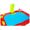 LEAN TOYS Učiaci stôl s projektorom, stoličkou, pastelkami, magnetmi, písmenami a číslami