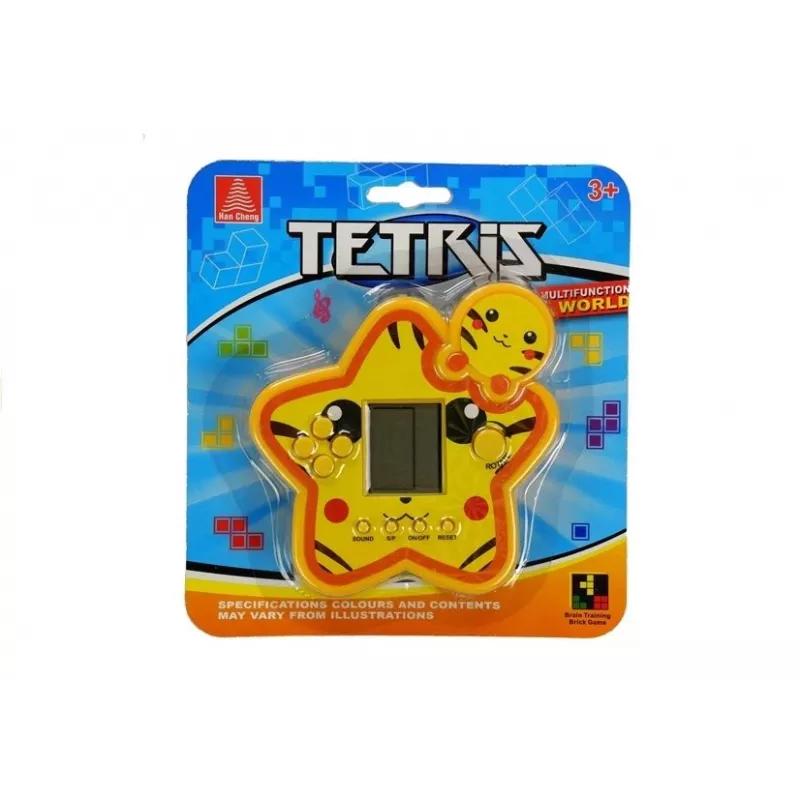 LEAN TOYS Elektronická hra Tetris Star žltá