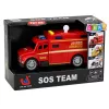 LEAN TOYS záchranárske vozidlo sanitka svetlo zvuk červená 1:32