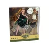 LEAN TOYS Bábika Emily drevené srdce biela mačka