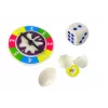 LEAN TOYS Rodinná arkádová hra Krikľavé vajce Škripkajúca sliepka Pukajúce vajce