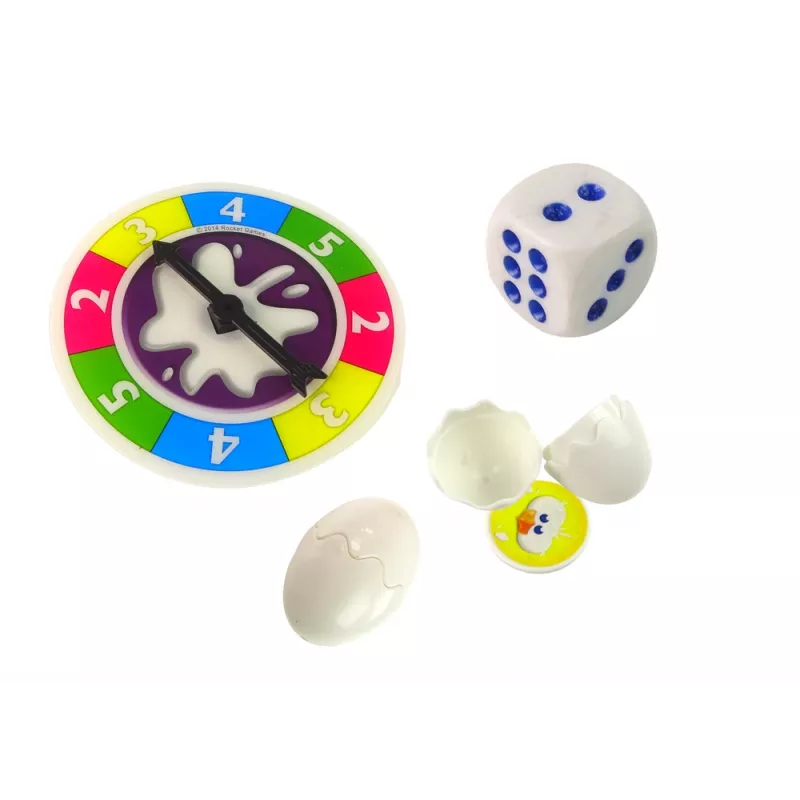LEAN TOYS Rodinná arkádová hra Krikľavé vajce Škripkajúca sliepka Pukajúce vajce