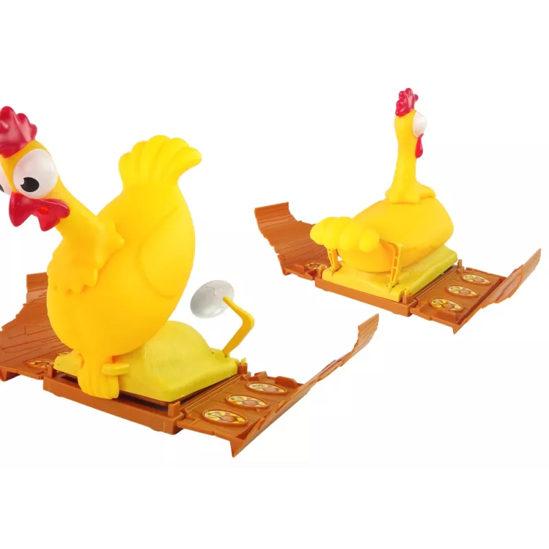 LEAN TOYS Rodinná arkádová hra Krikľavé vajce Škripkajúca sliepka Pukajúce vajce