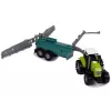 LEAN TOYS Poľnohospodársky traktor s postrekovačom, farmárske zvuky, zelený
