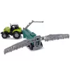 LEAN TOYS Poľnohospodársky traktor s postrekovačom, farmárske zvuky, zelený