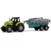 LEAN TOYS Poľnohospodársky traktor s postrekovačom, farmárske zvuky, zelený