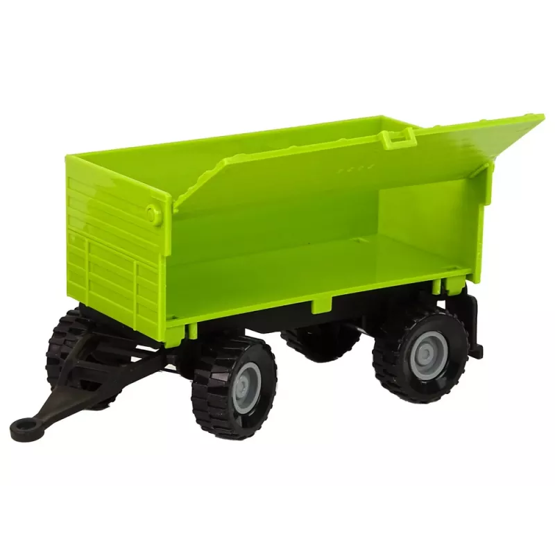 LEAN TOYS Farma traktor s návesom svetlá zvuky zelený