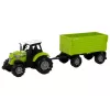 LEAN TOYS Farma traktor s návesom svetlá zvuky zelený