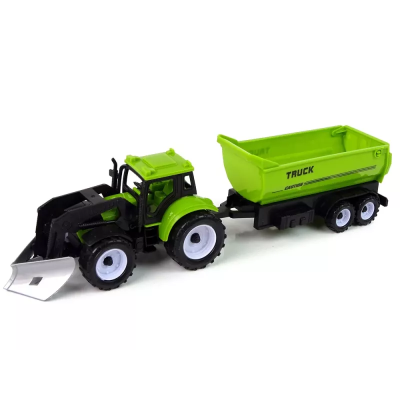 LEAN TOYS Sada poľnohospodárskych vozidiel traktor kombajn cisterna náves