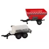LEAN TOYS Sada farmárskeho traktora + 2 farmárske stroje, sada farmárskeho nákladného auta
