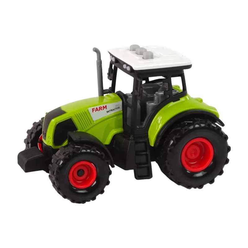 LEAN TOYS Sada farmárskeho traktora + 2 farmárske stroje, sada farmárskeho nákladného auta