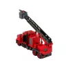 LEAN TOYS Požiarne nákladné auto so skrutkovacím príslušenstvom červené
