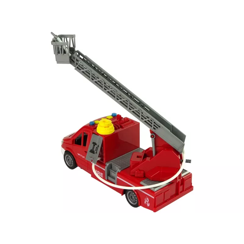 LEAN TOYS Hasičské auto červené zvuky vody svetlá