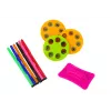 LEAN TOYS kvetinový projektor na kreslenie s čarovnými fixkami
