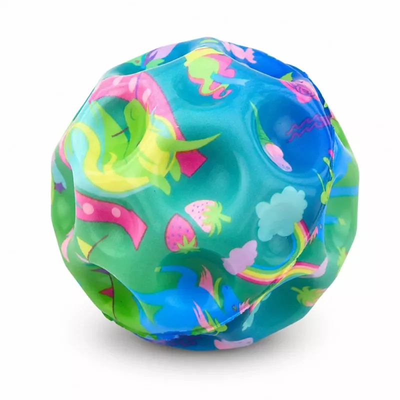 LEAN TOYS Penový balón s výstupkami na skákanie Anti-Stress jednorožec 7cm