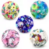 LEAN TOYS Penový balón s výstupkami na skákanie Anti-Stress jednorožec 7cm