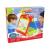LEAN TOYS Skladacia 2v1 tabuľa kufrík - krieda a fixka