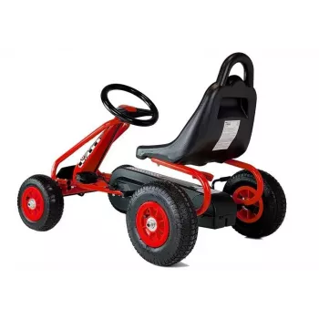 LEAN TOYS G201 pedálové go-kart červené