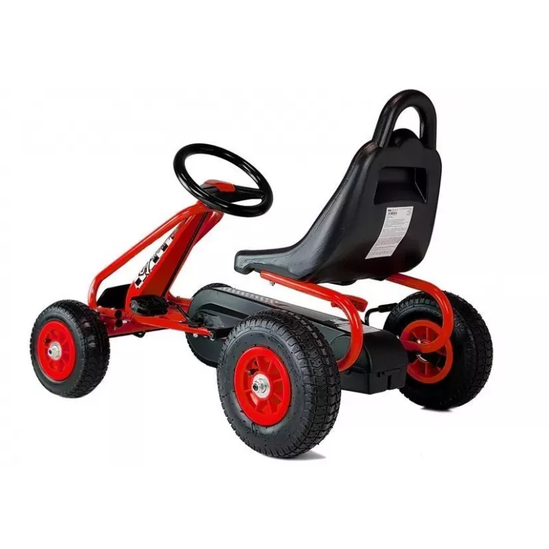 LEAN TOYS G201 pedálové go-kart červené