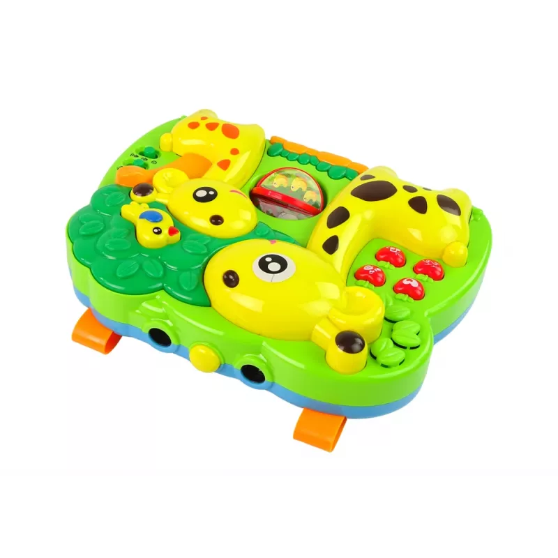 LEAN TOYS Žirafa 2v1 projektor - posteľný mobil pre bábätká