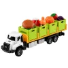 LEAN TOYS zelené nákladné auto na potraviny 1:55