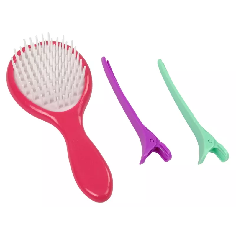LEAN TOYS Sada na farbenie vlasov so žehličkou a pramienkami, 6 farieb