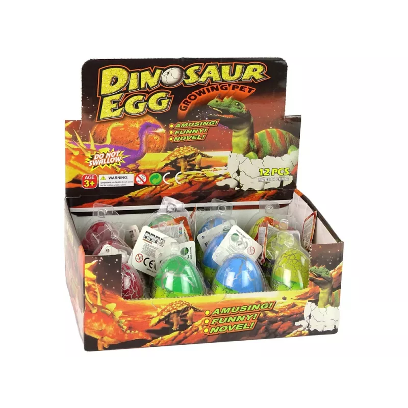 LEAN TOYS Hatching Magic dinosaurové vajíčko rastúce 6 cm farebné