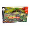 LEAN TOYS Vrtuľník dinosaury vozidlo sada 8 farebných ks