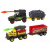 LEAN TOYS Vrtuľník dinosaury vozidlo sada 8 farebných ks