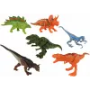 LEAN TOYS Vrtuľník dinosaury vozidlo sada 8 farebných ks