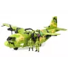 LEAN TOYS Obrovské vojenské lietadlo 55 cm s príslušenstvom