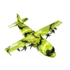 LEAN TOYS Obrovské vojenské lietadlo 55 cm s príslušenstvom
