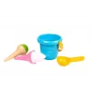 LEAN TOYS sada na piesok zmrzlina modré vedierko lyžička 5736