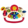 LEAN TOYS Interaktívny baby volant s klavírom a zvieracími zvukmi telefón