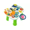 LEAN TOYS interaktívne chodítko pre bábätká 2-in-1 stôl červený