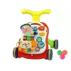 LEAN TOYS interaktívne chodítko pre bábätká 2-in-1 stôl červený