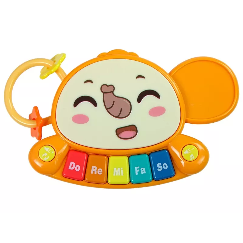LEAN TOYS interaktívne chodítko pre bábätká 2-in-1 stôl červený