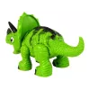 LEAN TOYS interaktívny dinosaurus Triceratops para voda zvuk zelený