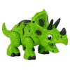 LEAN TOYS interaktívny dinosaurus Triceratops para voda zvuk zelený