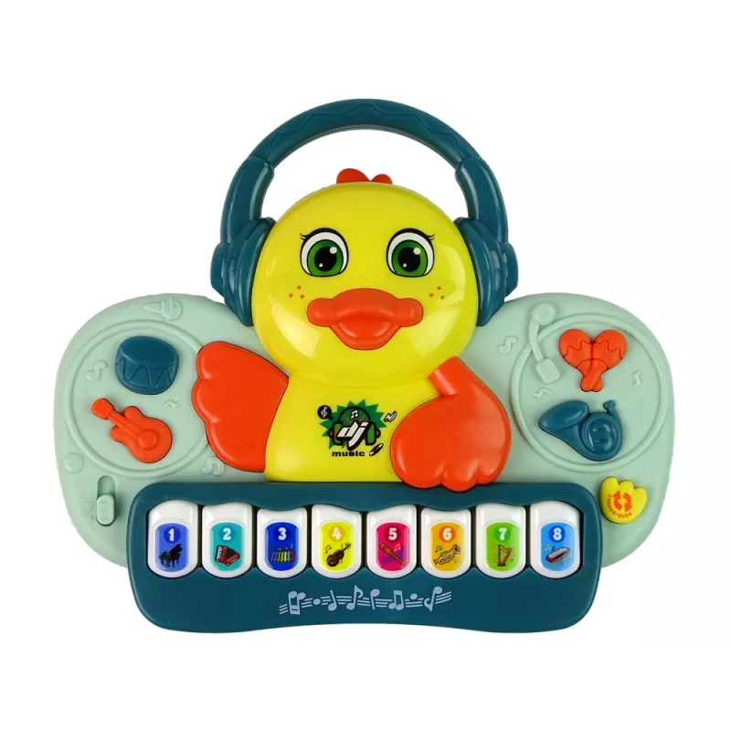 LEAN TOYS interaktívne kačica piano DJ zvuk nástroje hudobné melódie