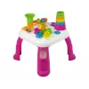 LEAN TOYS Interaktívny vzdelávací stolík triedič loptičiek šmýkačka ružový