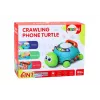 LEAN TOYS Interaktívny vzdelávací telefón korytnačka 6in1 svetlá zvuky zelený