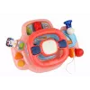 LEAN TOYS Interaktívny ružový volant simulátor jazdy multifunkčný