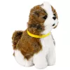 LEAN TOYS Interaktívny plyšový pes s jemnou srsťou, plemeno shih-tzu