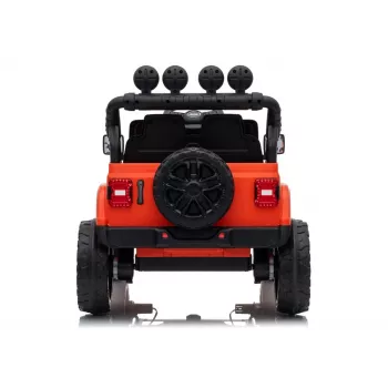 LEAN TOYS Jeep Rubicon DK-JWR558 24V oranžové batériou poháňané detské vozidlo s diaľkovým ovládaním pre rodičov