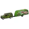 LEAN TOYS súprava vozidla Jeep s ťahacím dinosaurom prívesom