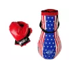 LEAN TOYS Detská boxerská súprava, mega box set pre deti s rukavicami, boxerské vrece 40 cm
