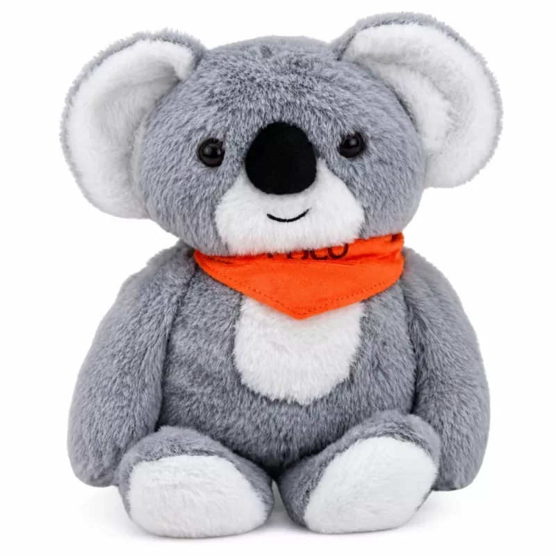 LEAN TOYS koala plyšová hračka terapeutický maskot 1.3 KG sivá 35 cm