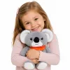 LEAN TOYS koala plyšová hračka terapeutický maskot 1.3 KG sivá 35 cm